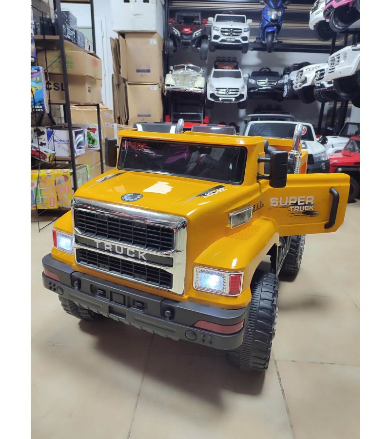 Truck Elektronik Damperli Kamyon! 12V, 4X4, Cep Tel Kontrol, Kumandali, Bluetoothlu Akülü Araba
