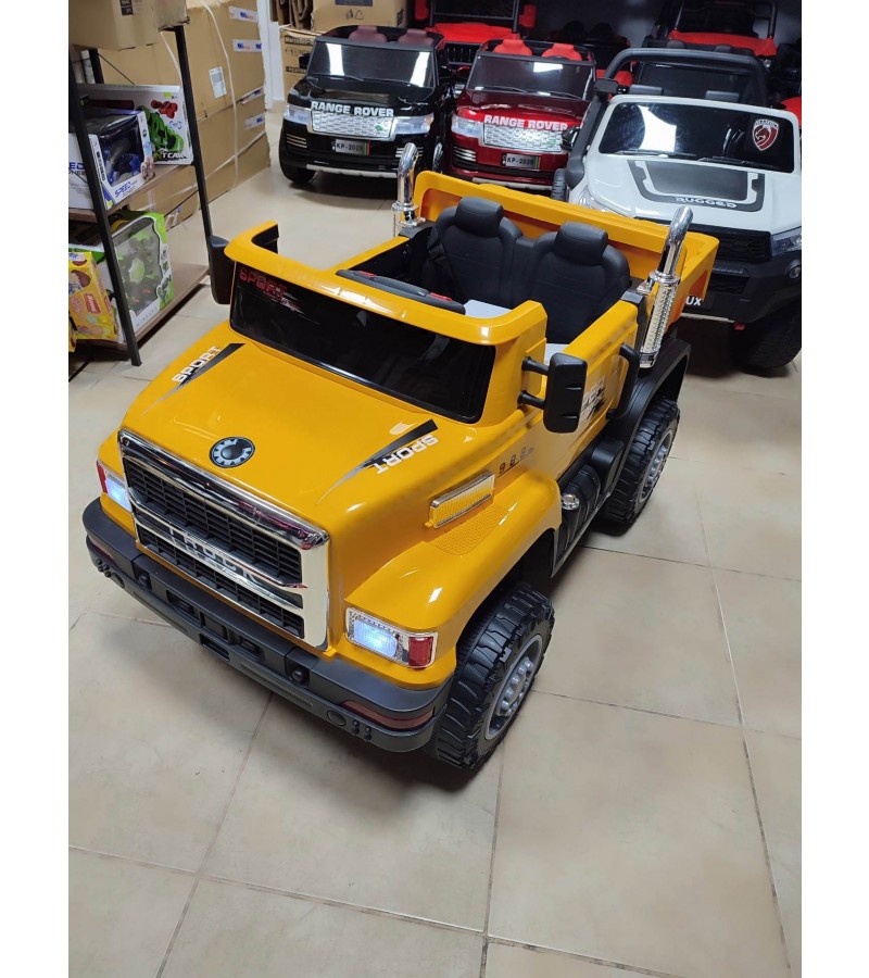 Truck Elektronik Damperli Kamyon! 12V, 4X4, Cep Tel Kontrol, Kumandali, Bluetoothlu Akülü Araba