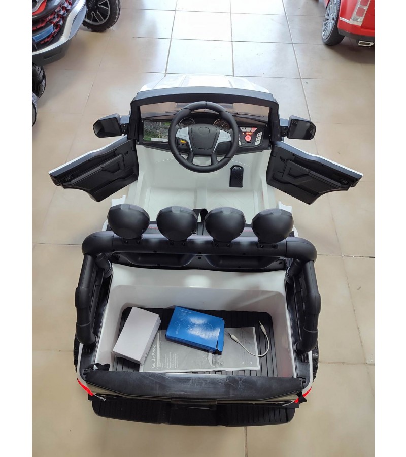6 Teker Tek Kisilik Jeep! 12V, 4x4, 6 Teker Amortisman, Kumandali, Cep Kontrol Akülü Araba