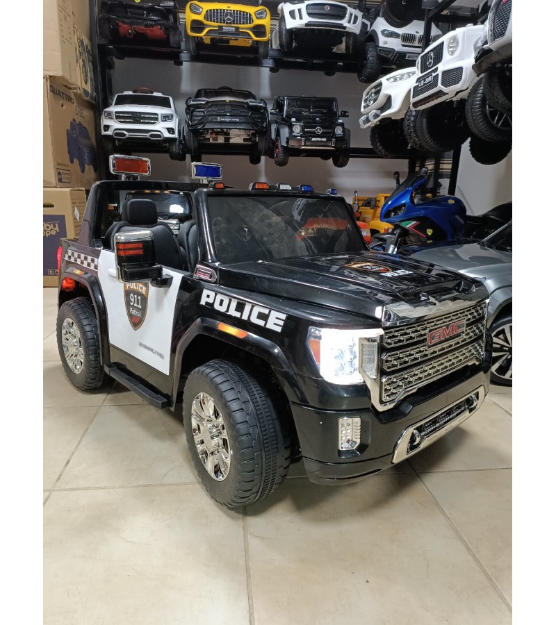 Lisansli GMC Çift Kişilik Jeep! 12V, 4X4 (4 Motor), FM Radyolu Akülü Araba!