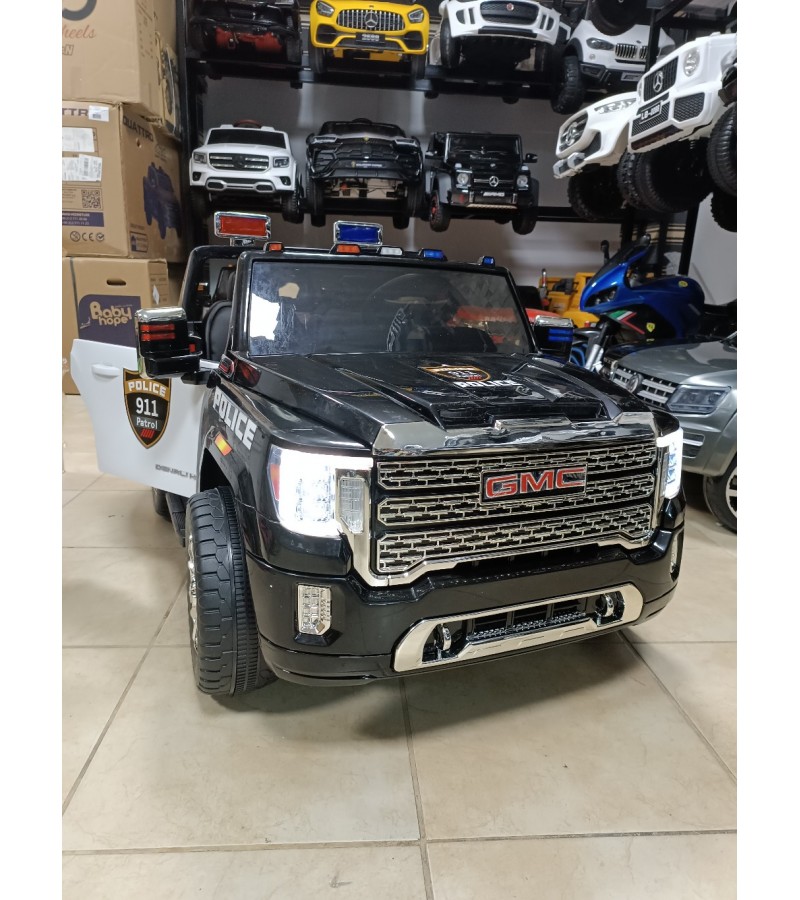Lisansli GMC Çift Kişilik Jeep! 12V, 4X4 (4 Motor), FM Radyolu Akülü Araba!