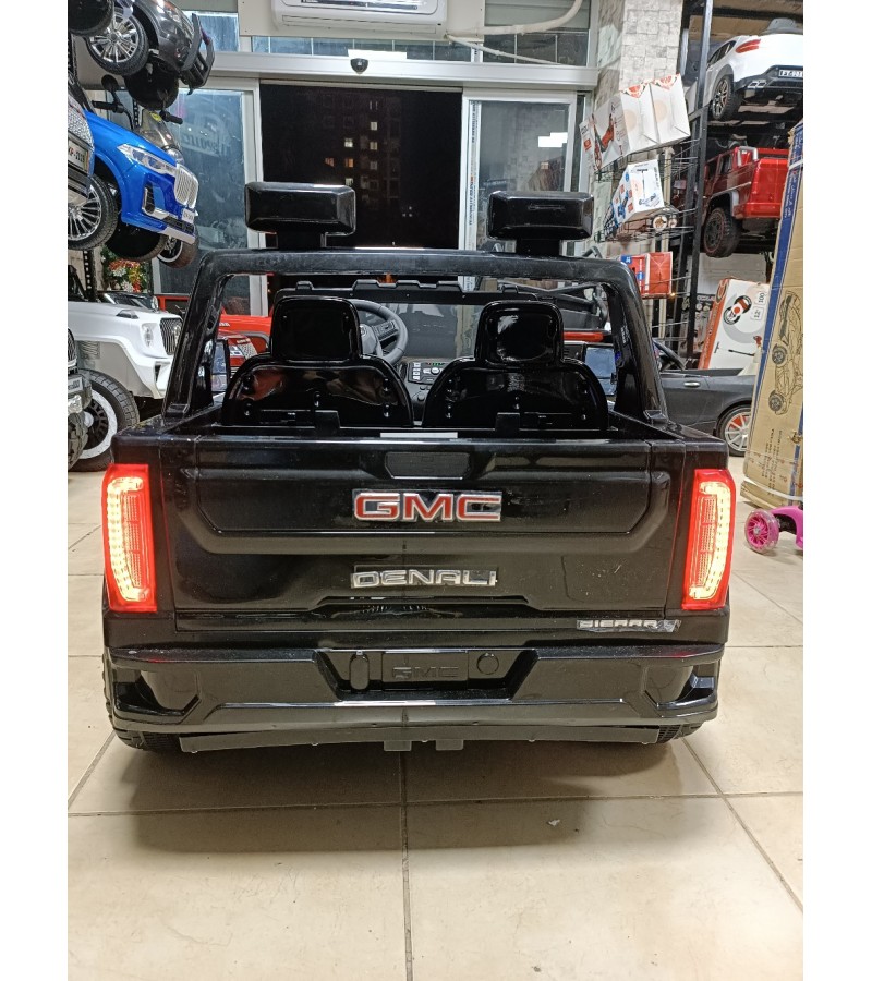 Lisansli GMC Çift Kişilik Jeep! 12V, 4X4 (4 Motor), FM Radyolu Akülü Araba!