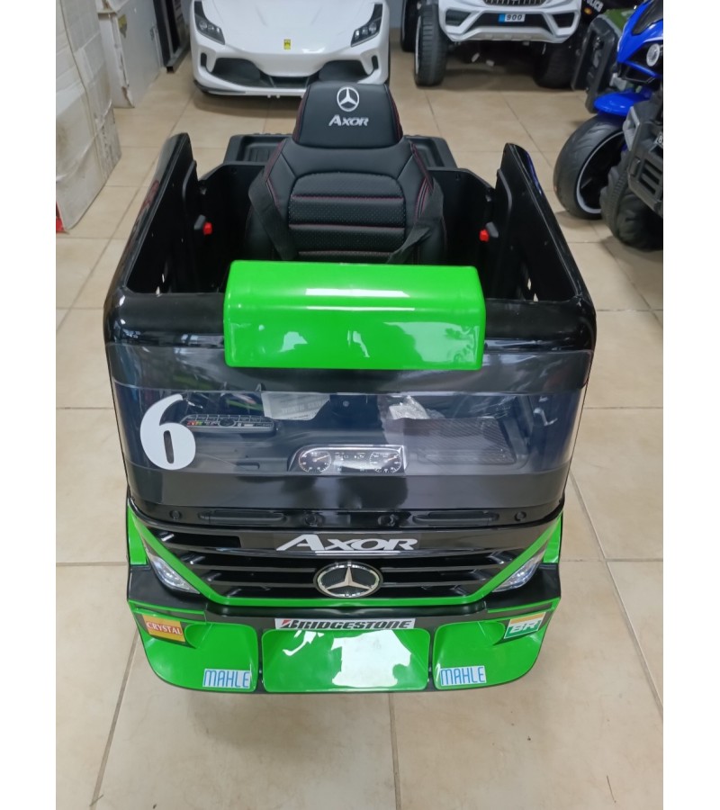 Gerçek 24 Volt Lisanslı Mercedes Axor Römorklu Tır! Uzaktan Kumandali, Cep Tel Kontrollü, Bluetooth Müzikli.