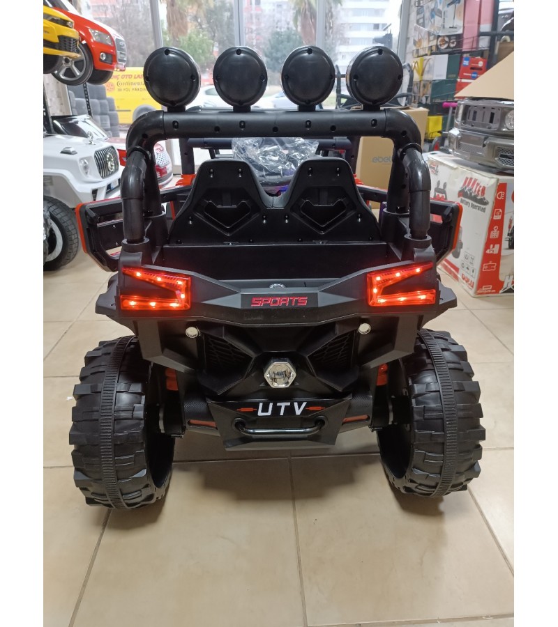 XL Büyük Boyut Sepetli Ozel Tasarim UTV Jeep! 12V, 4X4 (4 Motor), Cep Telefon Kontrol Özellikli Akülü Araba! 