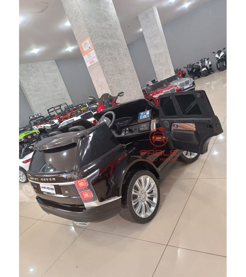 Lisansli Range Rover! 12V,  Yumusak Lastik, Tabletli, Çift Kişilik Akülü Araba!