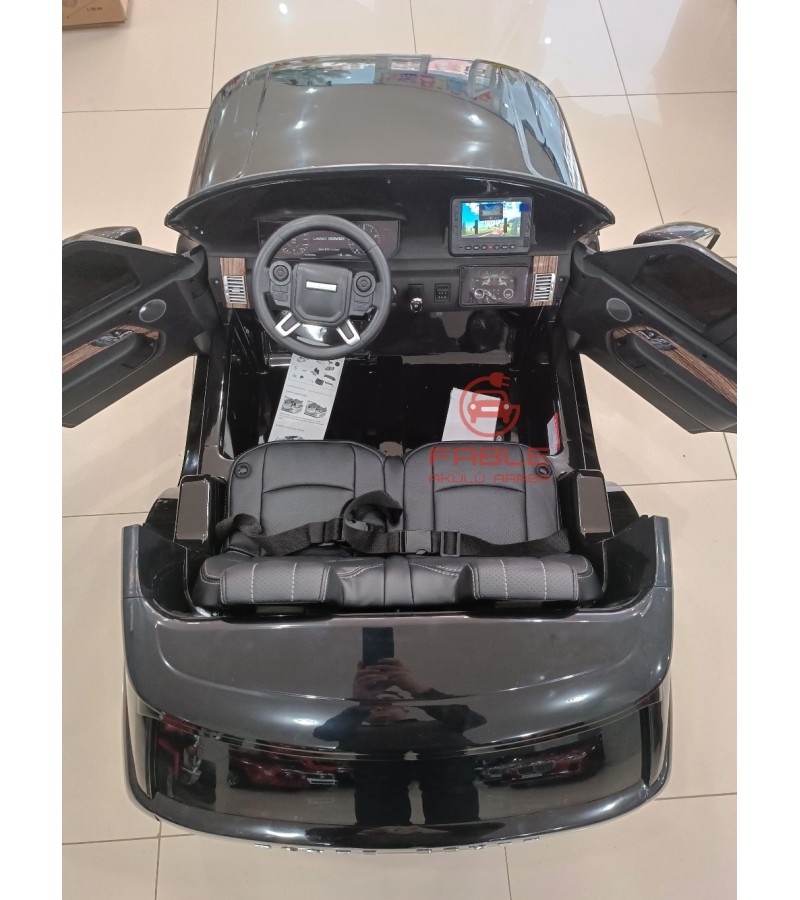 Lisansli Range Rover! 12V,  Yumusak Lastik, Tabletli, Çift Kişilik Akülü Araba!