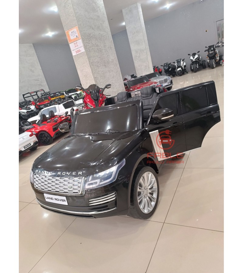 Lisansli Range Rover! 12V,  Yumusak Lastik, Tabletli, Çift Kişilik Akülü Araba!