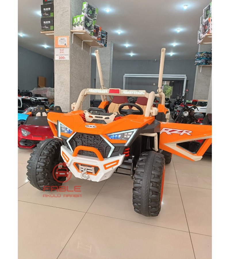 Polaris RXR 24 Volt Off-Road Dev Boy Jeep! Yüksek Hız, 4x2, Çift Kişilik, Uzaktan Kumandalı, Yavaş-Hızlı Mod, Kauçuk Lastikler, Gerçek Amortismanlar
