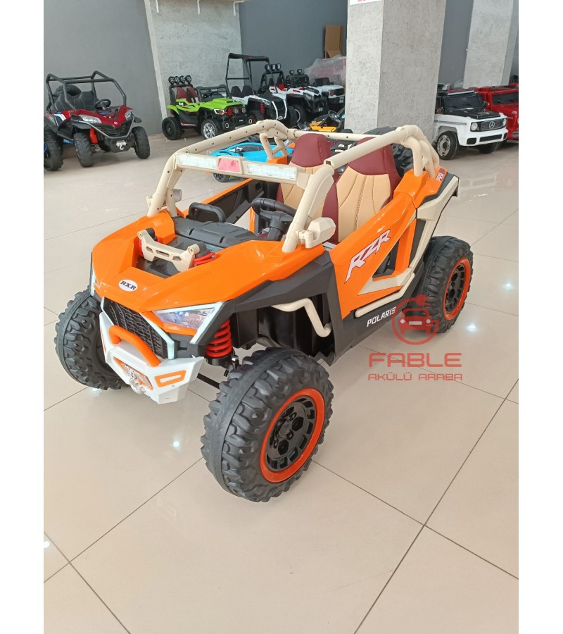 Polaris RXR 24 Volt Off-Road Dev Boy Jeep! Yüksek Hız, 4x2, Çift Kişilik, Uzaktan Kumandalı, Yavaş-Hızlı Mod, Kauçuk Lastikler, Gerçek Amortismanlar