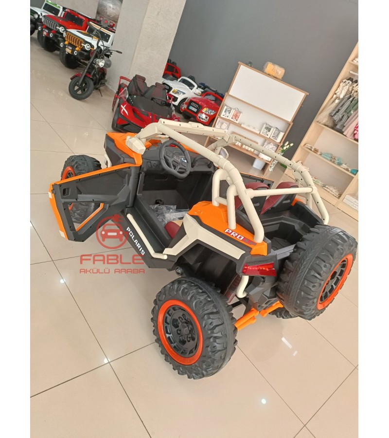 Polaris RXR 24 Volt Off-Road Dev Boy Jeep! Yüksek Hız, 4x2, Çift Kişilik, Uzaktan Kumandalı, Yavaş-Hızlı Mod, Kauçuk Lastikler, Gerçek Amortismanlar
