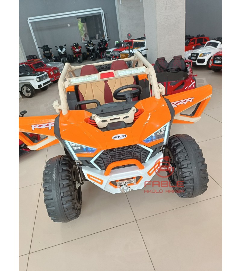 Polaris RXR 24 Volt Off-Road Dev Boy Jeep! Yüksek Hız, 4x2, Çift Kişilik, Uzaktan Kumandalı, Yavaş-Hızlı Mod, Kauçuk Lastikler, Gerçek Amortismanlar