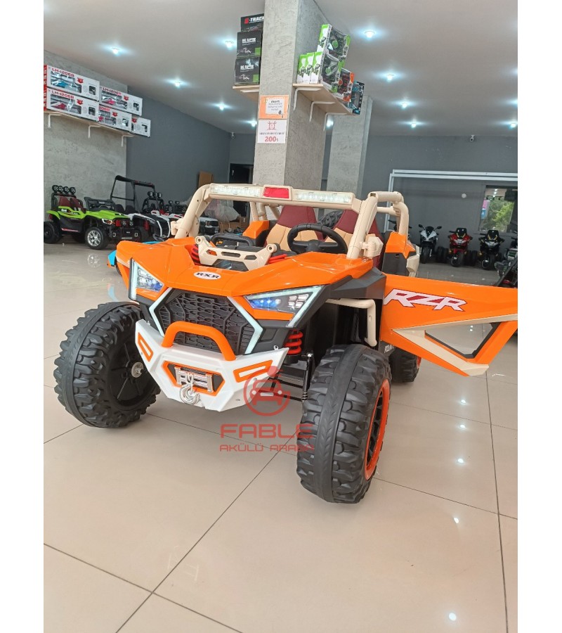 Polaris RXR 24 Volt Off-Road Dev Boy Jeep! Yüksek Hız, 4x2, Çift Kişilik, Uzaktan Kumandalı, Yavaş-Hızlı Mod, Kauçuk Lastikler, Gerçek Amortismanlar