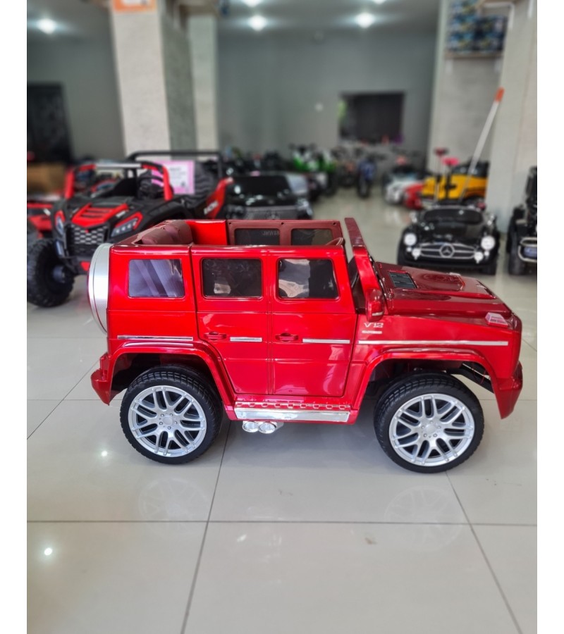 MERCEDES G65! 12V, Yumuşak Lastik, 4X4, Kumandali,Cep Tel Kontrollü, Bluetooth Müzikli Akülü Araba!