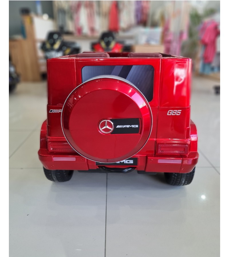 MERCEDES G65! 12V, Yumuşak Lastik, 4X4, Kumandali,Cep Tel Kontrollü, Bluetooth Müzikli Akülü Araba!