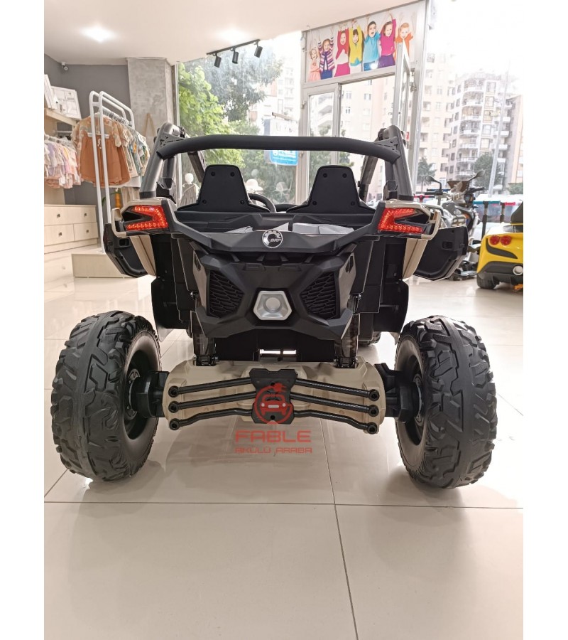 Can-Am 24 Volt Lisanslı Off-Road Jeep! Çift Kişilik, 4x4, Tabletli