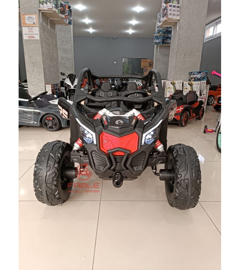 Can-Am 24 Volt Lisanslı Off-Road Jeep! Çift Kişilik, 4x4, Tabletli