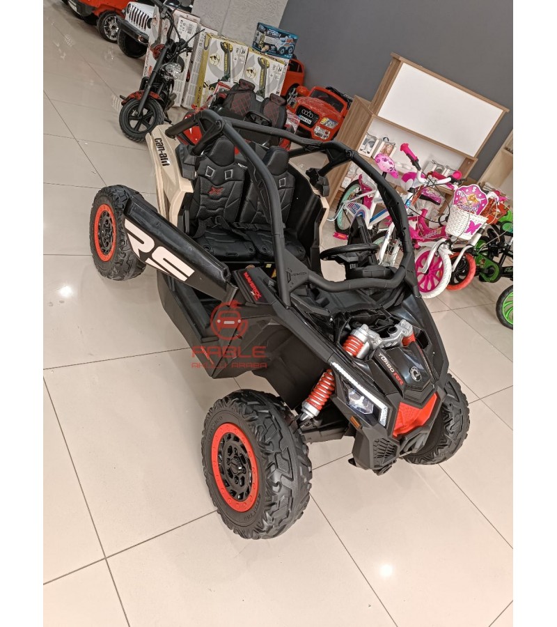 Can-Am 24 Volt Lisanslı Off-Road Jeep! Çift Kişilik, 4x4, Tabletli