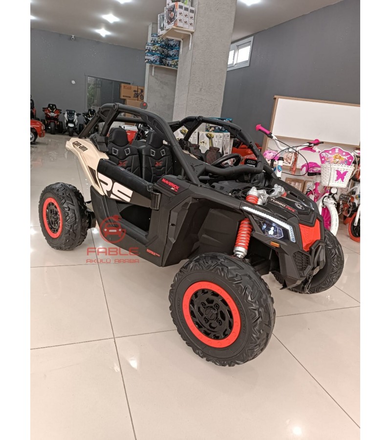 Can-Am 24 Volt Lisanslı Off-Road Jeep! Çift Kişilik, 4x4, Tabletli