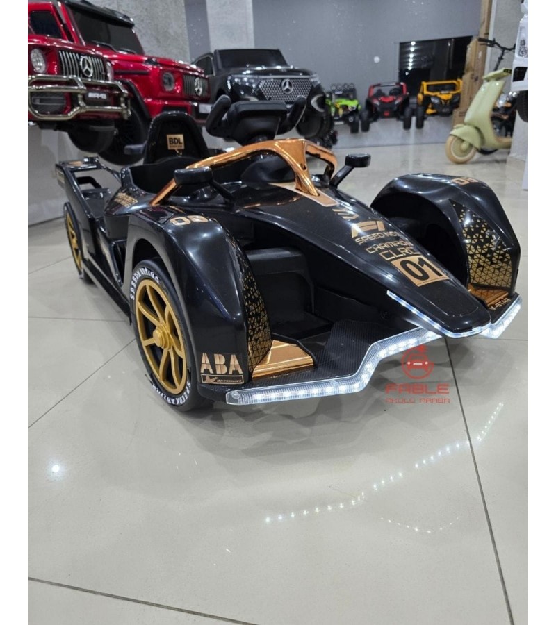 F1 Racing! 12V, Kumandalı, 2 Motor, Bluetooth Müzik,1-5 Yaşa Uygun, Direksiyondan 360 derece Dönme Özelliği