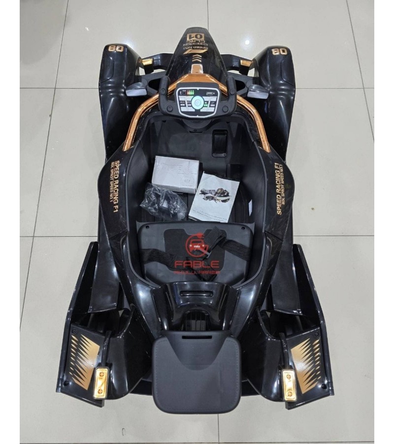 F1 Racing! 12V, Kumandalı, 2 Motor, Bluetooth Müzik,1-5 Yaşa Uygun, Direksiyondan 360 derece Dönme Özelliği