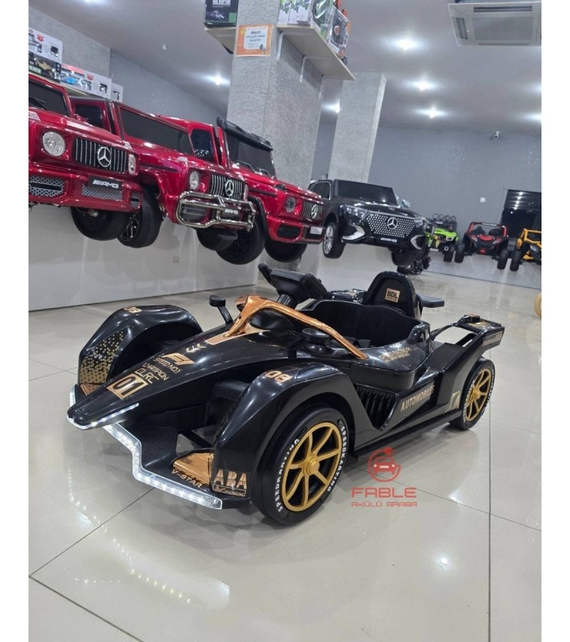 F1 Racing! 12V, Kumandalı, 2 Motor, Bluetooth Müzik,1-5 Yaşa Uygun, Direksiyondan 360 derece Dönme Özelliği