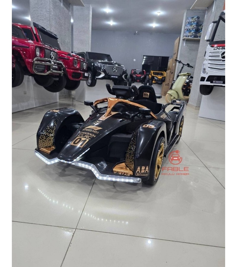 F1 Racing! 12V, Kumandalı, 2 Motor, Bluetooth Müzik,1-5 Yaşa Uygun, Direksiyondan 360 derece Dönme Özelliği
