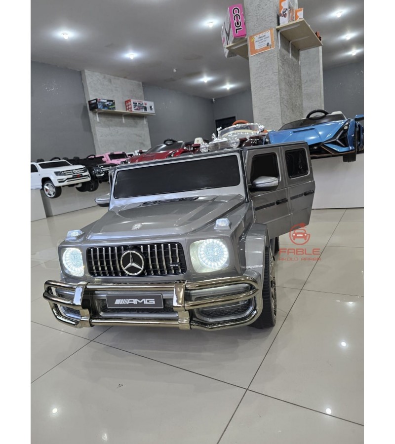 Mercedes G63 24 Volt! 4X4, Yumuşak Lastik, Çift Kişilik Çift Koltuk, Bluetooth Müzikli & FM Radyolu Akülü Araba! (LİSANSLI)