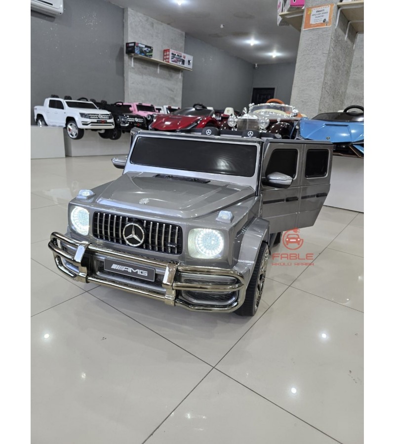 Mercedes G63 24 Volt! 4X4, Yumuşak Lastik, Çift Kişilik Çift Koltuk, Bluetooth Müzikli & FM Radyolu Akülü Araba! (LİSANSLI)