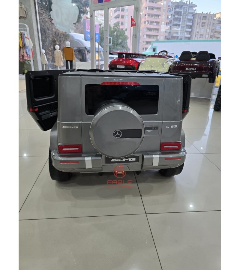 Mercedes G63 24 Volt! 4X4, Yumuşak Lastik, Çift Kişilik Çift Koltuk, Bluetooth Müzikli & FM Radyolu Akülü Araba! (LİSANSLI)