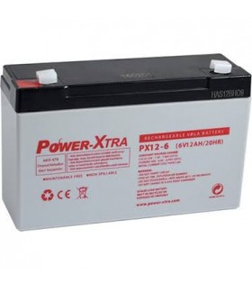 Power-Xtra 6 Volt 12 Amper Akü 