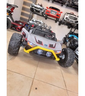 XXXL Monster Car! 24 Volt, Kauçuk Lastik, 4x2 Güçlü Motorlar, 13 KM Hız, Çift Kişilik, Bluetooth Müzik, Deri Koltuk
