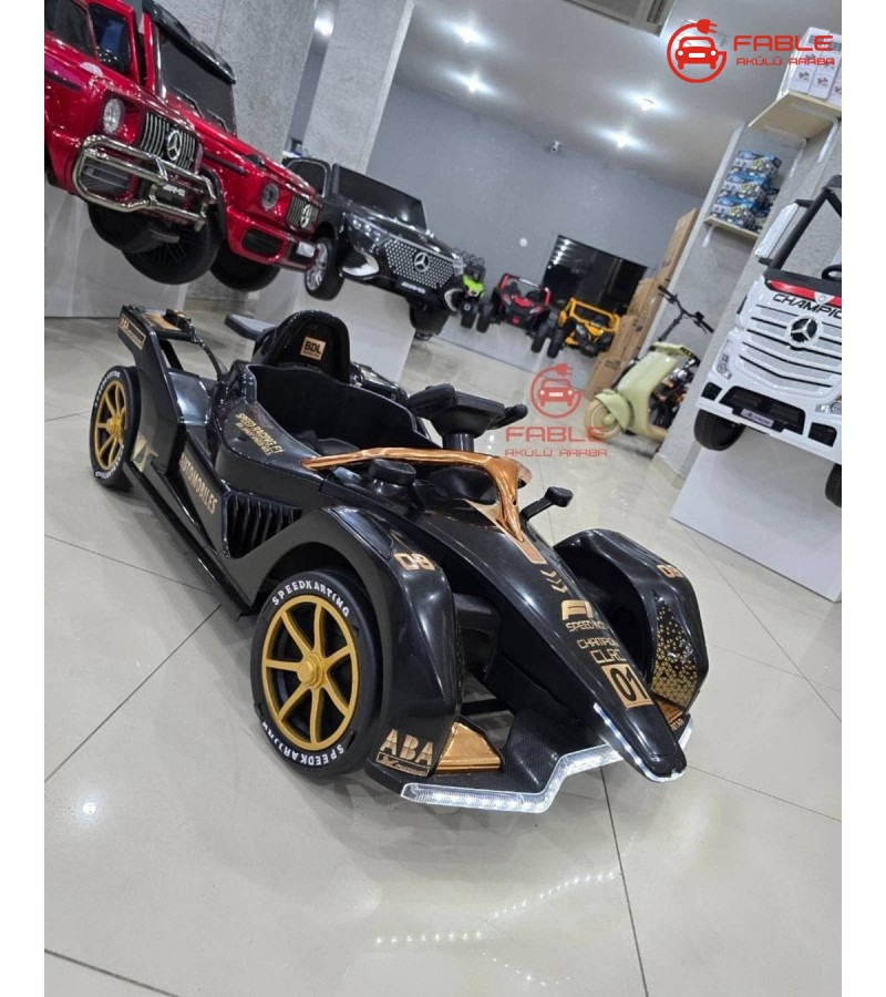 F1 Racing! 12V, Kumandalı, 2 Motor, Bluetooth Müzik,1-5 Yaşa Uygun, Direksiyondan 360 derece Dönme Özelliği