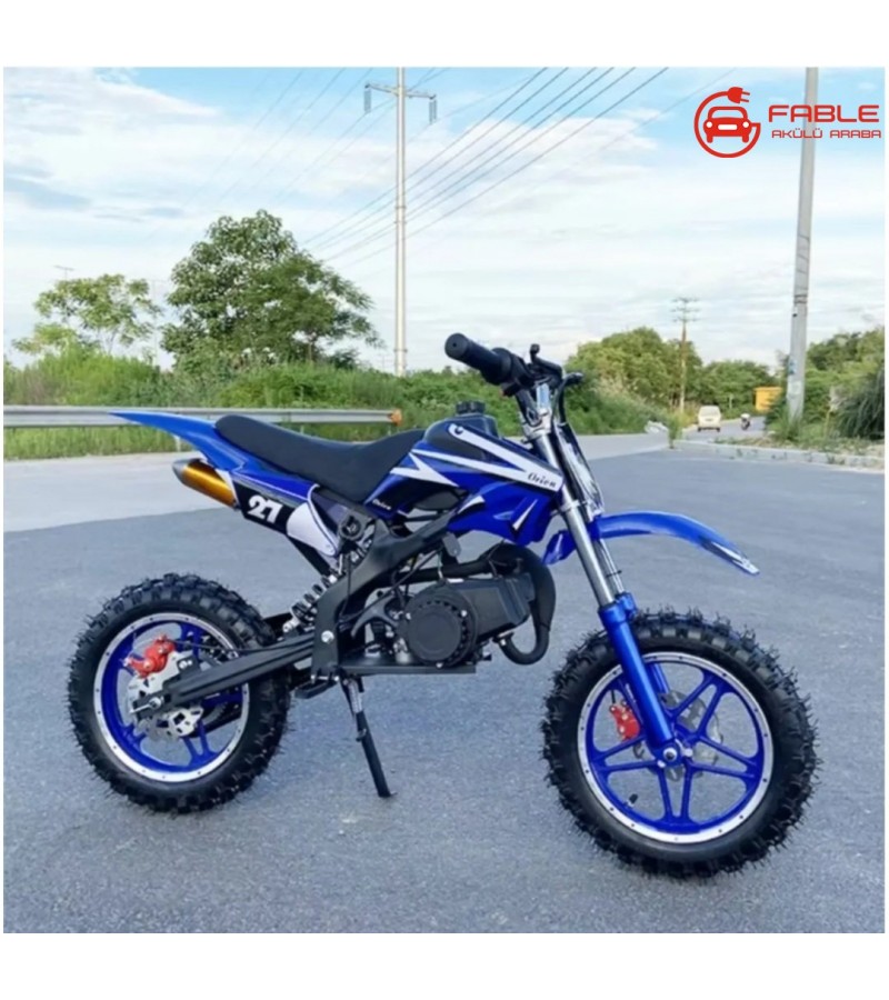 Çocuk 49CC Benzinli Cross Motor (3-13 Yaşa Uygun)