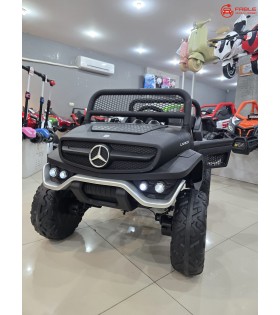 Lisanslı Mercedes-Benz Unimog! 24V, 4X4, Kauçuk Lastik, Uzaktan Kumandalı