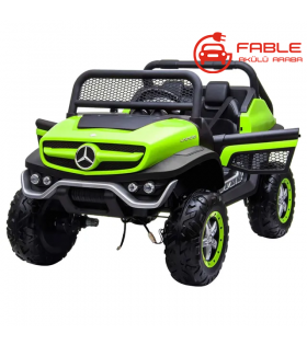 Lisanslı Mercedes-Benz Unimog! 24V, 4X4, Kauçuk Lastik, Uzaktan Kumandalı