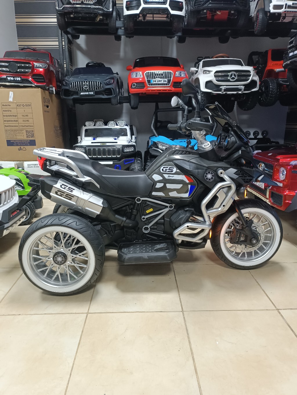 BMW R1250 Motor! 12V, Elden Gazlı, Ayaktan Fren, Aragaz Motor Sesi,15 ...