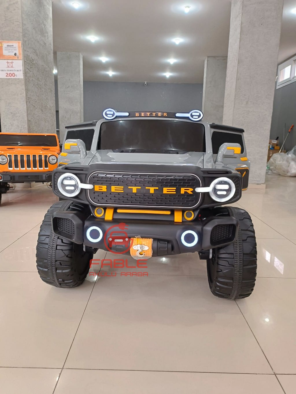 Better Dev Boy Jeep! 12V, Kauçuk Lastik, 4X4, Uzaktan Kumandalı, 100 KG ...